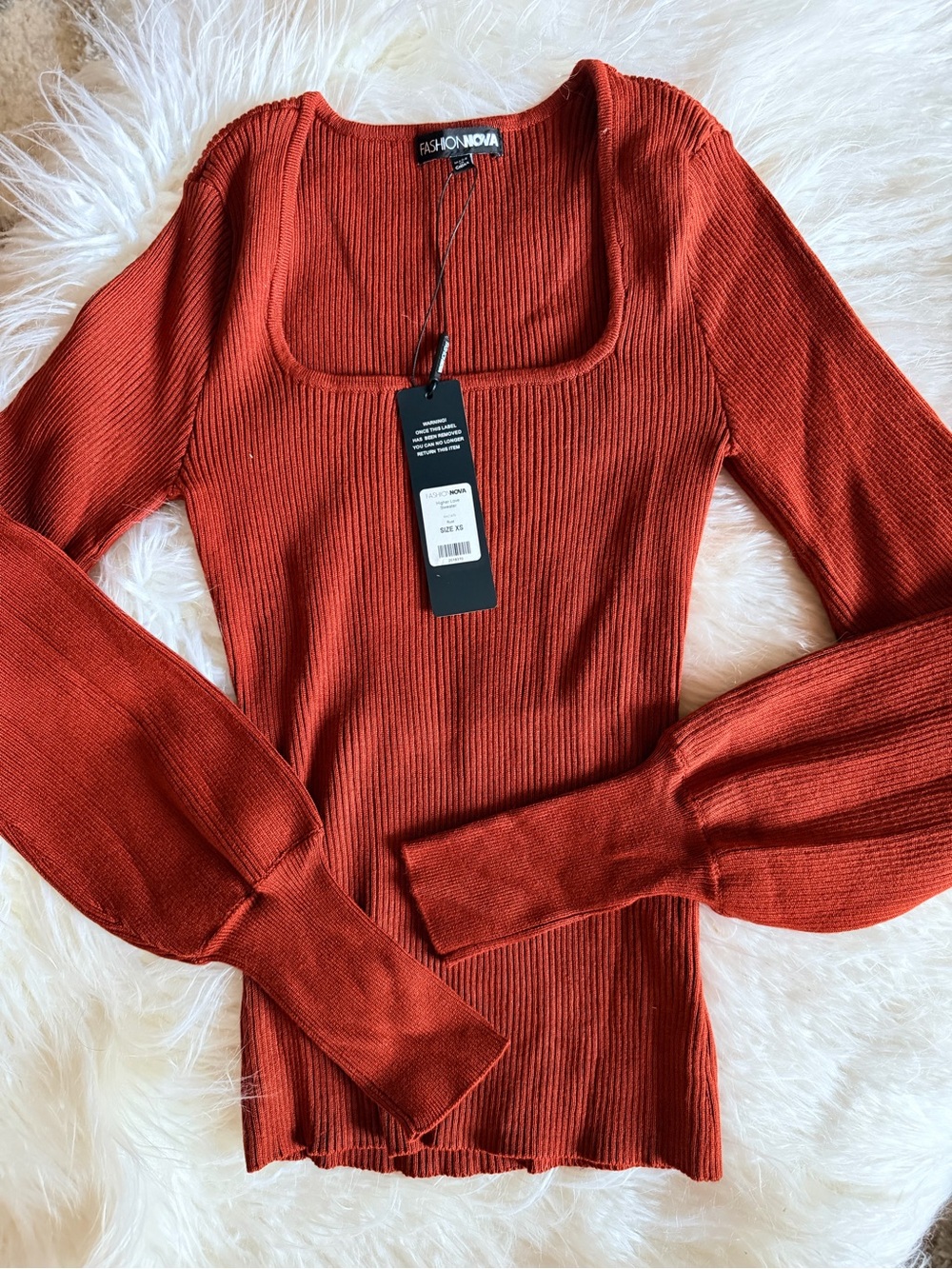 NWT Rust Sweater - Picture 6 of 7